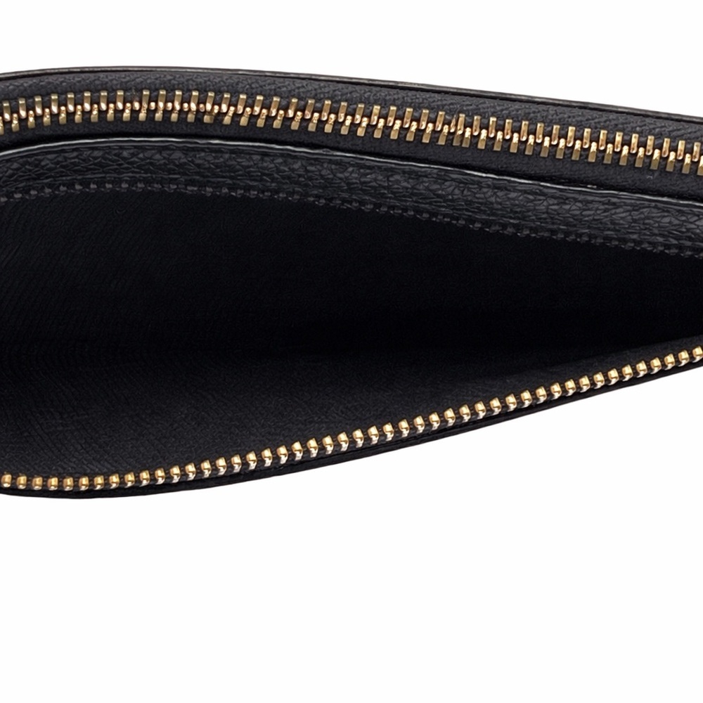 Coach Black Pebble Leather L-Zip Around Organizer Wallet Wristlet Clutch 53413 - Picture 6 of 9